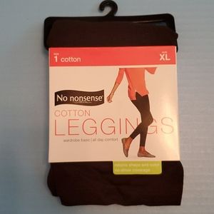 No Nonsense Cotton Leggings - XL - Espresso